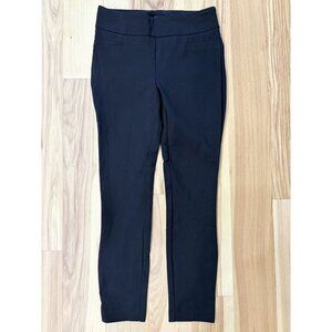 Dalia Womens Black Ponte Straight Leg Stretch Pants S